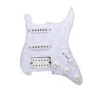 Pickup Per Battipenna Di Chitarra Elettrica Accessorio Per Principianti Pickup Battipenna SSH Per Assemblaggio Pre Linea Per Chitarra Elettrica(Wh Pearl wh)