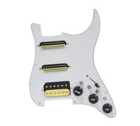 Pickup Per Battipenna Di Chitarra Elettrica Chitarra Per Mano Sinistra/destra Bobina SSH Divisa Precablaggio Pickguard Pickup Due Mini Bobine Doppie Uscita 9K/15K 3.5(Right WH)