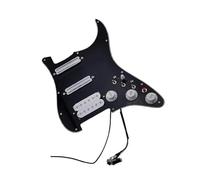 Pickup Per Battipenna Di Chitarra Elettrica Kit Di Cablaggio Per Chitarra Pickguard Pickup Precablato Alnico V A Doppia Bobina(Bk)