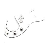 Pickup Per Battipenna Di Chitarra Elettrica Pickup Per Battipenna Precablato Per Basso Bianco E Nero Per Chitarre Accessori Per Strumenti A 3 Strati(White)