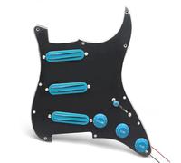 Pickup Per Battipenna Per Chitarra Elettrica Battipenna Per Chitarra Precablato SSS Multicolore Mini Humbucker Chitarra Elettrica Caricata Precablata Per Chitarra Stile ST(Black 3)