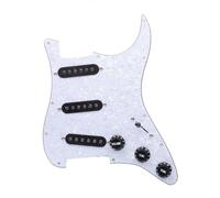 Pickup per battipenna per chitarra elettrica Gruppo Pannello Pickup Per Chitarra Elettrica Alnico5 Coperchio Anteriore Pickup Sss Con Tre Pannelli Pickup Singoli (Color : 4)
