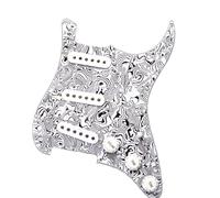 Pickup per battipenna per chitarra elettrica Parti Circuito Di Assemblaggio Del Circuito Della Copertura Anteriore Del Battipenna Per Chitarra Elettrica Singola ST/SQ Di Fascia Alta Colore Zebrato B