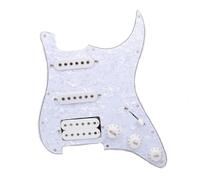 Pickup per battipenna per chitarra elettrica Parti Il Cablaggio Del Gruppo Scratchplate Precablato Per Chitarra Elettrica E SSH Bianco È Un Volume E 2 Controlli Di Tono(8)