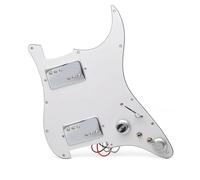 Pickup per battipenna per chitarra elettrica Parti Ottone HH Cover Due Humbucker Bobina Spliting Battipenna Chitarra Elettrica Battipenna LP Style Loaded Prewired Scratchplate