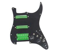 Pickup per battipenna per chitarra elettrica Parti SSH Battipenna Per Chitarra Cablaggio Caricato Interruttore Di Silenzio Precablato Chitarra Elettrica ST Pickup A Doppia Bobina Nero (Color : 4)
