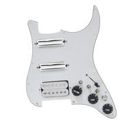 Pickup per battipenna per chitarra elettrica Parti SSH Battipenna Per Chitarra Cablaggio Caricato Interruttore Di Silenzio Precablato Chitarra Elettrica ST Pickup A Doppia Bobina Nero (Color : 10)