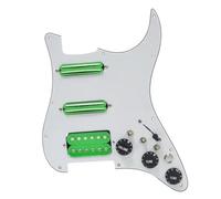 Pickup per battipenna per chitarra elettrica Parti SSH Battipenna Per Chitarra Cablaggio Caricato Interruttore Di Silenzio Precablato Chitarra Elettrica ST Pickup A Doppia Bobina Nero (Color : 8)