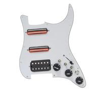 Pickup per battipenna per chitarra elettrica Parti SSH Battipenna Per Chitarra Cablaggio Caricato Interruttore Di Silenzio Precablato Chitarra Elettrica ST Pickup A Doppia Bobina Nero (Color : 12)