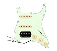 Pickup Per Battipenna Per Chitarra Elettrica Pickup Per Chitarra A 11 Fori Piastra Antigraffio Battipenna Protettivo Precablato Caricato SSH(Green)