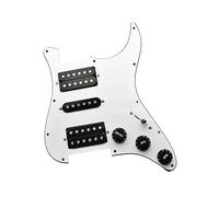 Pickup Per Battipenna Per Chitarra Elettrica Precablato Caricato HSH A 3 Strati Per Chitarra Elettrica Stile FD ST Bianco Con Parti Di Chitarra Nere