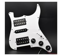 Pickup Per Battipenna Per Chitarra Elettrica Precablato Caricato HSH A 3 Strati Per Parti Di Chitarra Bianca Per Chitarra Elettrica Stile FD ST (Color : White with bk)