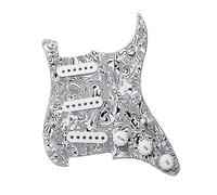 Pickup Per Battipenna Per Chitarra Elettrica Single Coil Caricati Accessori Per Chitarra SSS A 11 Fori Precablati (Color : White 8)