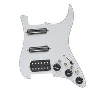 Pickup per battipenna per chitarra elettrica SSH Battipenna Per Chitarra Cablaggio Caricato Interruttore Di Silenzio Precablato Chitarra Elettrica ST Pickup A Doppia Bobina Nero (Color : 7)