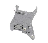 Pickup Per Battipenna Per Chitarra Precablato Alnico 5 Con Taglio A Bobina Singola E Configurazione HH Mini Dual Pickup Per Battipenna Della Chitarra(Wh w Wh pearl)