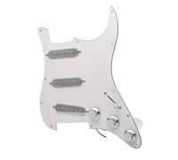 pickup per battipenna pre-cablato Per Battipenna Per Chitarra Elettrica ST SSS Silver Pickup E 11 Fori Per Viti Precablati Caricati(W)