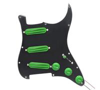 pickup per battipenna pre-cablato SSS Set Di Battipenna Per Chitarra Elettrica Caricato Precablato Pickup A Doppia Guida Per Chitarra Stile ST 3 Pezzi Mini Humbucker 9K(4)