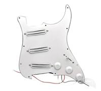 pickup per battipenna pre-cablato SSS Set Di Battipenna Per Chitarra Elettrica Caricato Precablato Pickup A Doppia Guida Per Chitarra Stile ST 3 Pezzi Mini Humbucker 9K(12)