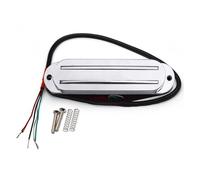 Pickup Per Buca Di Chitarra Acustica Chitarra Acustica Elettrica Con Doppio Pickup Single Coil Magnete E Accessori Colorati(White)