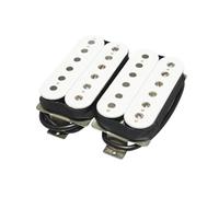 Pickup Per Buca Di Chitarra Acustica Pickup A Doppio Filo Per Ponte Per Pianoforte Con Magnete A Nastro Nero E Bianco Per Chitarre Acustiche Elettriche(White)