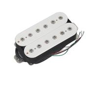 pickup per chitarra 1 Pezzo Di Pickup Humbucker Per Chitarra Elettrica Al Manico/pickup Al Ponte, Pezzi Con Asta Regolabile (Color : White Bridge 15k)