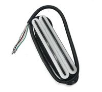 pickup per chitarra 1 Pz Pickup Per Chitarra A 4 Fili Per Pickup Per Chitarra Elettrica Dual Hot Rail Single Coil Humbucker Guitar Aceessaries (Color : Black white)