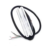 pickup per chitarra 1 Pz Pickup Per Chitarra A 4 Fili Per Pickup Per Chitarra Elettrica Dual Hot Rail Single Coil Humbucker Guitar Aceessaries (Color : White silver)