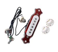 Pickup per Chitarra 1 Set Di Pickup Per Chitarra Pre-6 Corde Con Manopole Per Chitarra Elettrica Acustica (Color : 02)