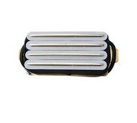 Pickup Per Chitarra 1pcs Rail Hot Rail 2-Dual Blade Guitar Electric Humbucker Pickups / 4 Wire pickup (Color : 1set White)