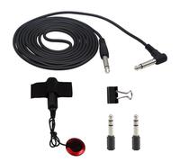 Pickup per chitarra, 6,35 mm, piezoelettrico, stabile, adesivo, per microfono, chitarra, basso, violino, banjo, mandolino, ukulele, microfono piezoelettrico