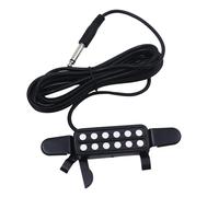 Pickup per chitarra, 6 fori per il suono, connettore per pickup acustici, per strumenti musicali a corda, accessorio per buca sonora, trasduttore, amplificatore