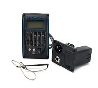 Pickup per Chitarra 6pcs 5 Bande per Equalizzatore EQ Preamplificatore per Chitarra Acustica con Sintonizzatore Digitale Sostituzione del Pickup per Chitarra Acustica (Color : 01)