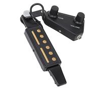 Pickup per Chitarra a 6 Fori, Pickup del Soundhole con Controllo del Volume di Tono per Chitarra Elettrica Acustica Nero, Metal e Materiale Plastico, Facile Installazione,