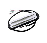 Pickup per chitarra a doppia traccia piccolo pickup per chitarra doppio a basso rumore tono pulito e sensibile può essere tagliato singolo Pickup-Set Chitarra Elettrica(White)