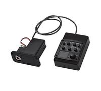 pickup per chitarra acustica 3-Band EQ Equalizzatore Chitarra Acustica Preamplificatore Piezo Pickup Sintonizzatore LED Chitarra Pickup Per Accessori Per Chitarra Parti