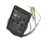 Pickup Per Chitarra Acustica 5 Pezzi Un Sacco 301 4 Bande Pickup Per Chitarra Acustica Con Accordatore Microfono Miscela Preamplificatore EQ Beat Board Con Piezo Morbido(A)