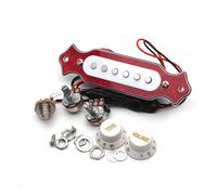 Pickup Per Chitarra Acustica A 6 Corde Bianco/nero/rosso Pickup Per Buca Precablata Predisposizione Pentole Manopole Pickup Per Buca (Color : 05)