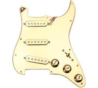 Pickup per Chitarra Acustica, Battipenna precablato oro precablato 1 strato 11 fori SSS battipenna a specchio for chitarra parti e accessori for chitarra