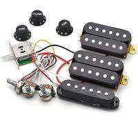Pickup per Chitarra Acustica, Cablaggio for chitarra HSH precablato in bianco e nero for pickup for chitarra elettrica ST