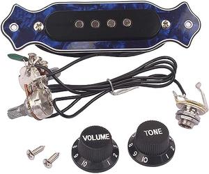 Pickup per Chitarra Acustica, Controllo del volume del tono del pickup della chitarra for l'accessorio Ukulele Hawaii Uku Pickup for chitarra elettrica