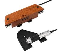 Pickup per chitarra acustica Donner, pickup passivo in mogano per foro armonico con humbucker e controlli di volume e tono, adatto a fori armonici con diametro da 3,8” a 3,94”