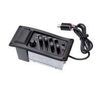 Pickup per Chitarra Acustica EQ A 4 Bande Equalizzatore Piezo Pickup Preamplificatore per Chitarra Acustica Preamplificatore Amplificatore Sintonizzatore Pick Up per Chitarra