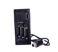 Pickup Per Chitarra Acustica Equalizzatore Preamplificatore Pickup Kit Chitarra Acustica Piezo 3 Bande EQ Amplificatore Leggero Portatile Music Elements
