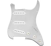 Pickup per Chitarra Acustica, Pickguard Set precablato di battipenna for chitarra a 11 fori SSS + 50/52/52 mm coperture for pickup single coil + manopola 2T1V + punta interruttore a 5 vie for parti di