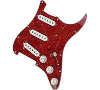 Pickup per Chitarra Acustica, Pickup for chitarra Single Coil Pickup Alnico 5 Pickguard for chitarra precablato caricato a 7 vie Parti di ricambio for chitarra(06)