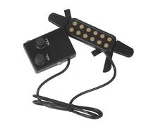 Pickup Per Chitarra Acustica Portatile Con Microfono Chitarra In Legno Folk Non È Necessario Praticare Fori(Gold)