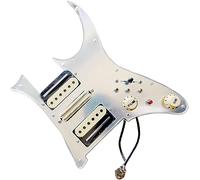 Pickup per Chitarra Acustica, Precablato HSH Silver Mirror Pickguard Pickup Hubucker Convertitore a 7 vie 20 Multifunzione Saldatura Cablaggio Parti di ricambio for chitarra