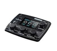 Pickup Per Chitarra Acustica Professionale Sintonizzatore Digitale LCD Preamplificatore EQ Streaming Live Microfono Accessori Per Parti Di Chitarra