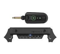 Pickup per chitarra acustica senza fili SUNYIN, magnetico e con microfono ricaricabile, con controllo del volume integrato (Nero)