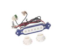 Pickup Per Chitarra Acustica Set Di Pickup Per Chitarra Elettrica Con Manopola Di Regolazione Del Tono Del Volume Jack Da 6,35 Mm Accessori Per Chitarra (Color : Bk and Blue)